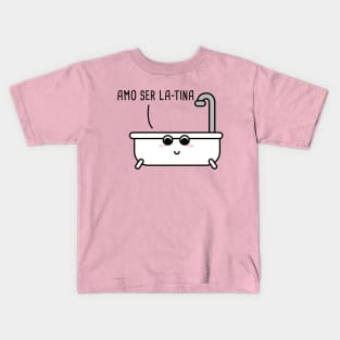 Amo Ser Latina Spanish Pun Kids T-Shirt